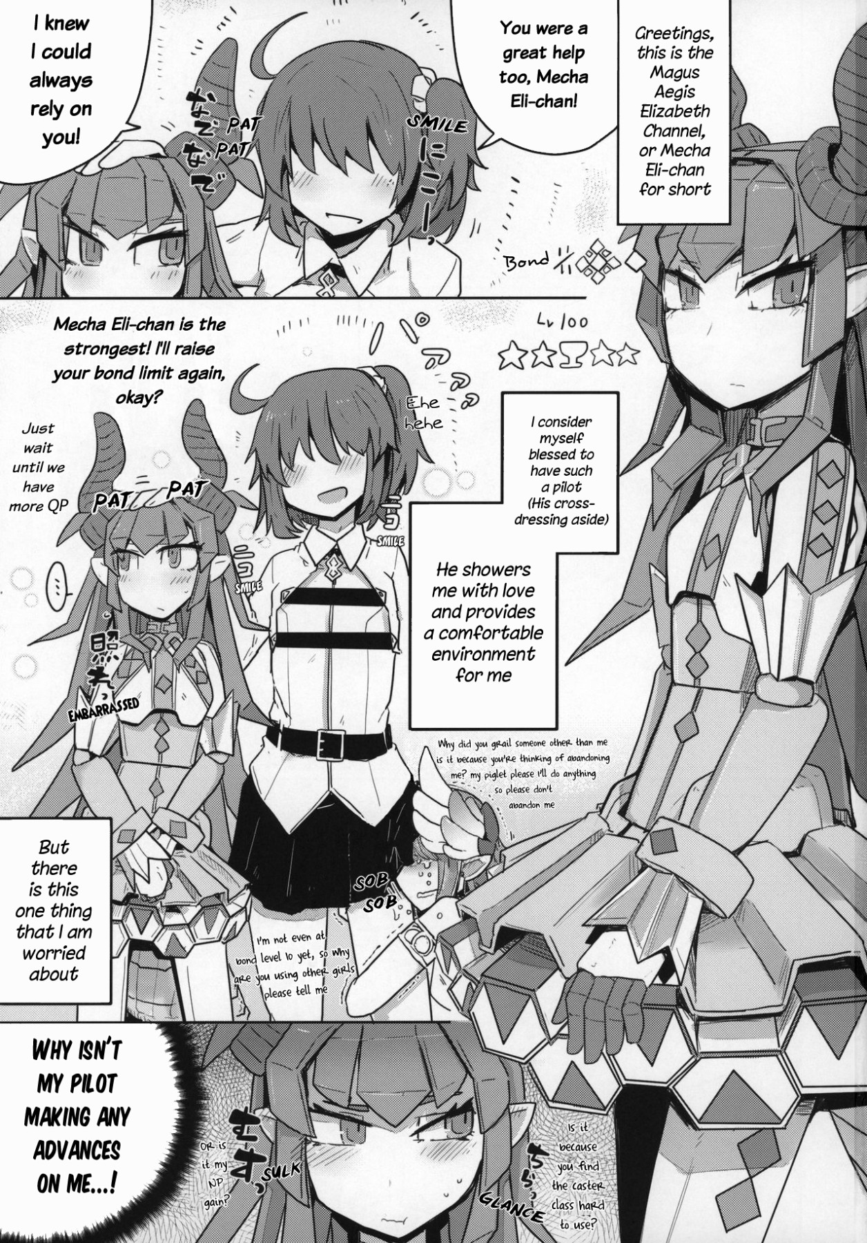 Hentai Manga Comic-Lovestruck Mecha Eli-chan and Her Cross-dressing Master-Read-2